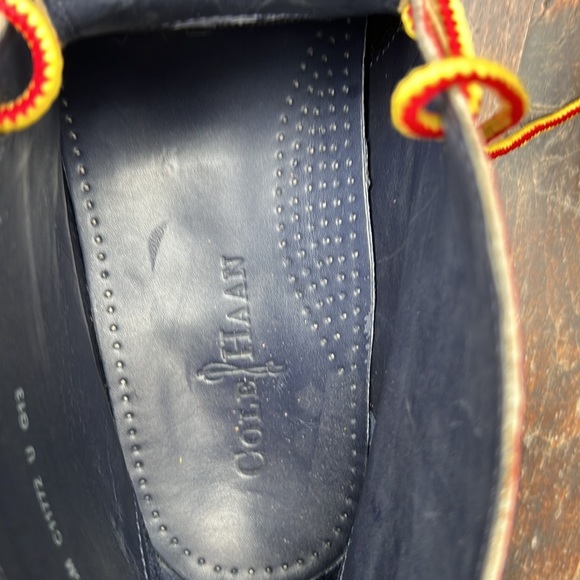 Cole Haan Chukka leather Oxford boots with red details Cranston C1 men’s sz 8.5 - Picture 10 of 12